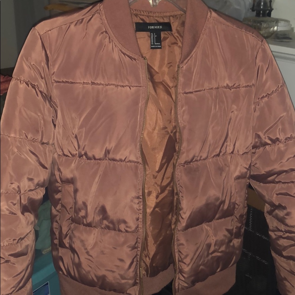 Rose pink Bomber coat